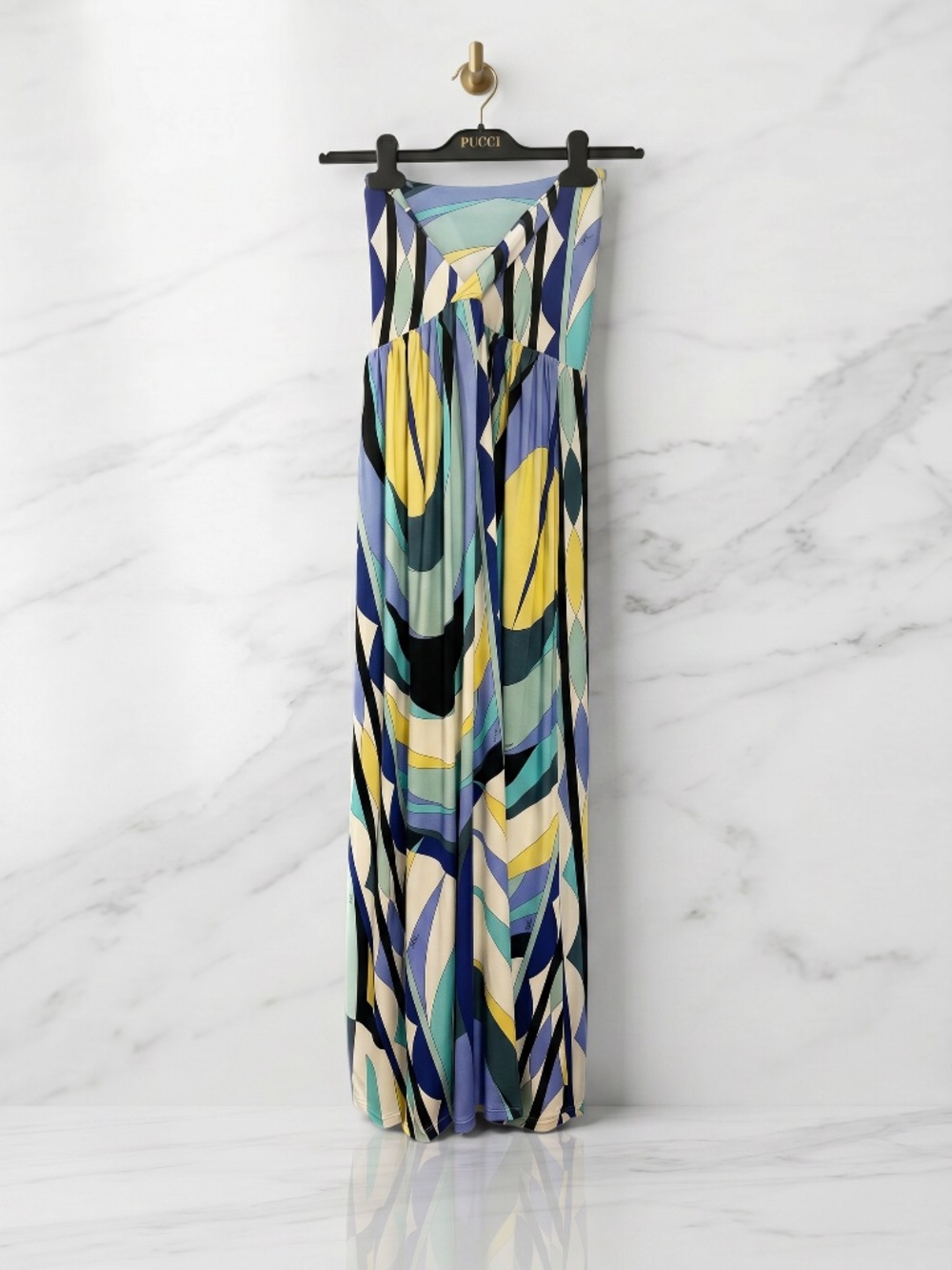 New With Tags (NWT) Emilio Pucci Strapless Maxi Dress | Vintage | IT 38